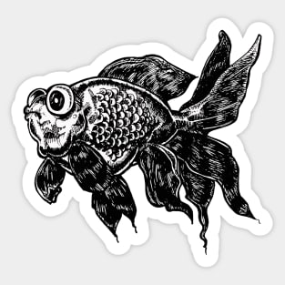 Blackmoore Cartoon Goldfish Sticker